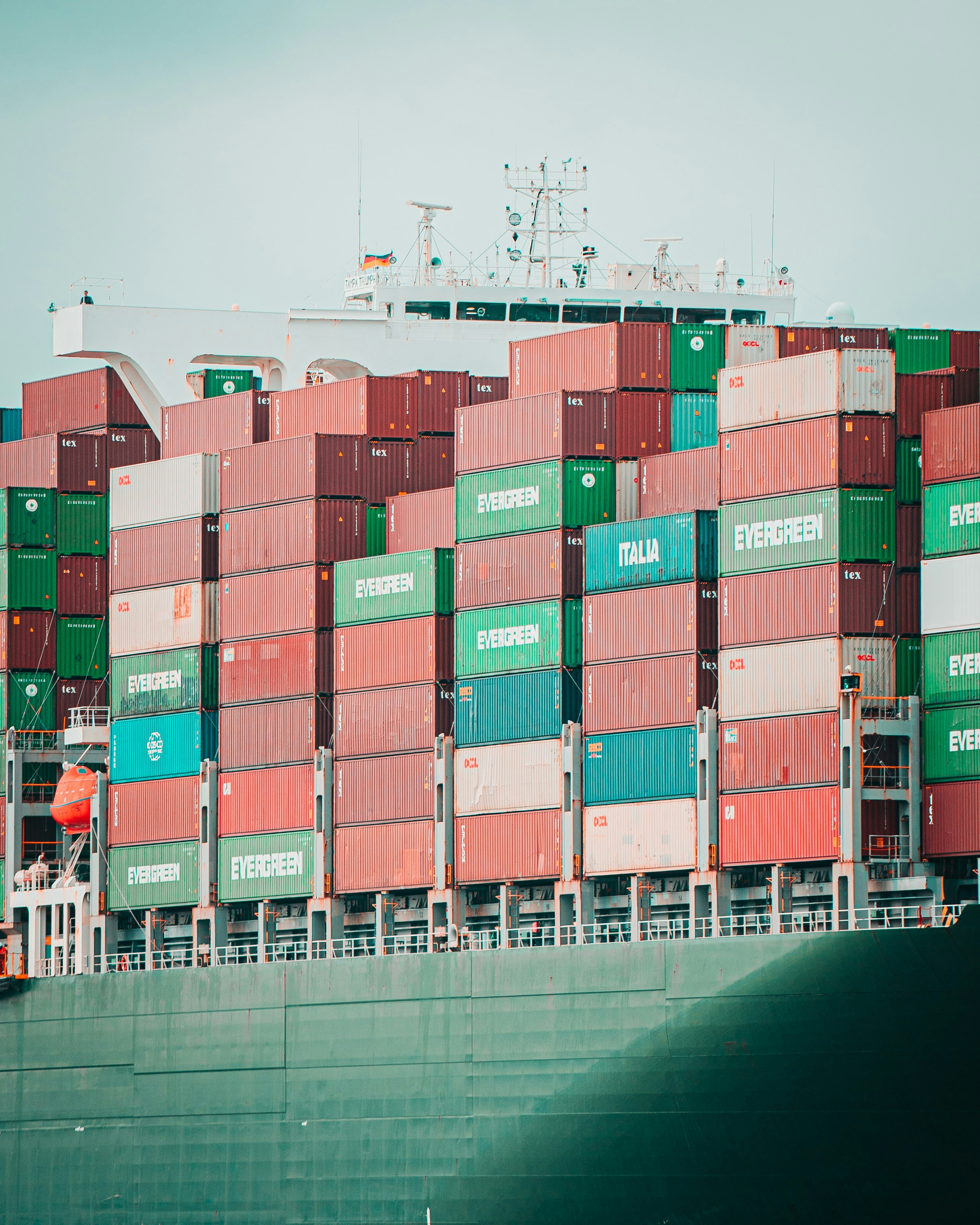 A freighter ship