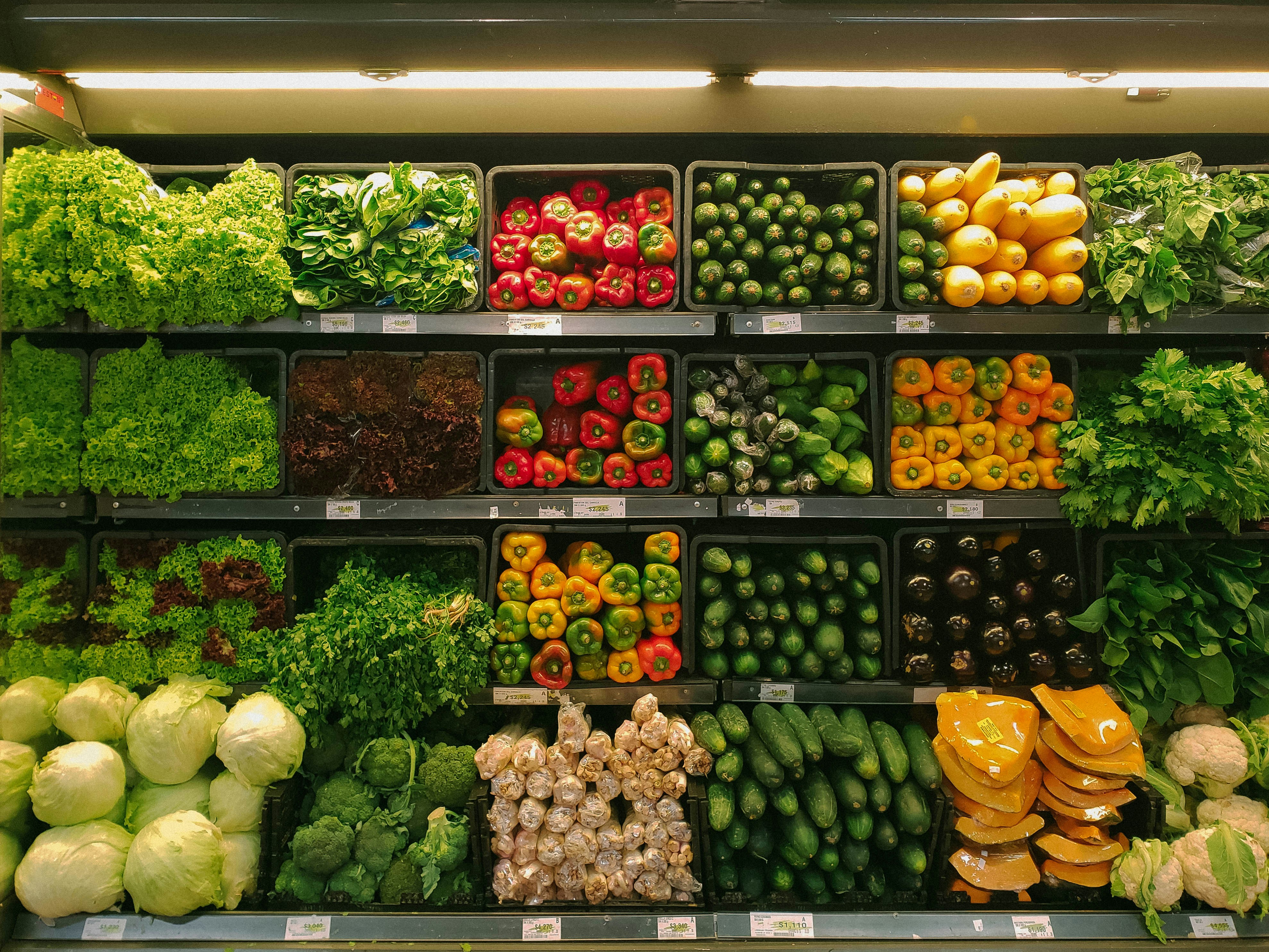 A picture of vegetables